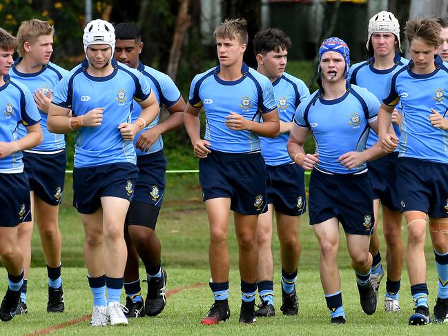 St Columban's CollegeTAS First XV rugby match between St Columban's College and Cannon Hill Anglican College.Saturday April 23, 2022. Picture, John Gass