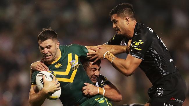 The Kangaroos-All Blacks clash has some massive hurdles to overcome if it is to have any chance of going ahead in 2020. Picture: Getty Images.