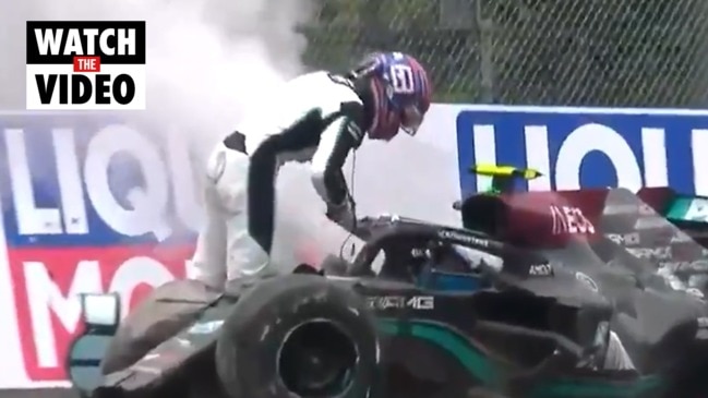 F1 ugly Mercedes crash