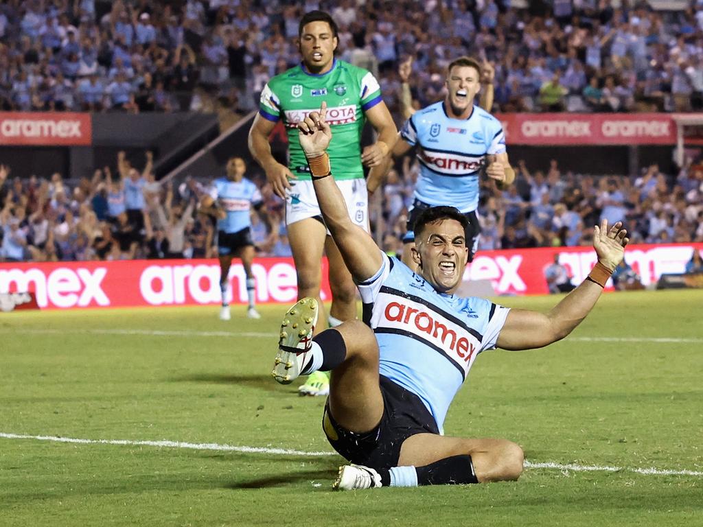 Kayal Iro of the Sharks (Photo by Cameron Spencer/Getty Images)