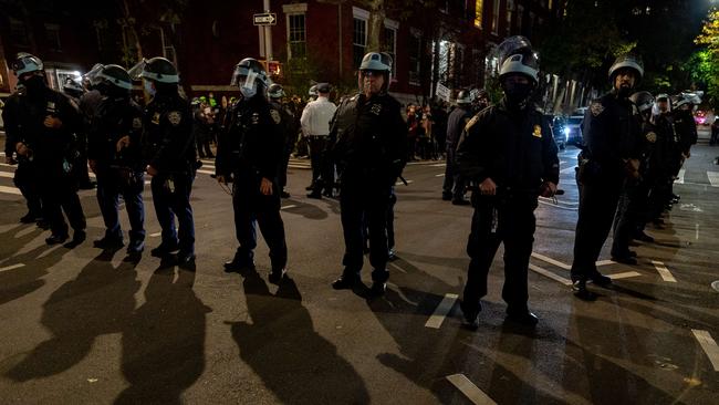 Police at demonstrations in New York City. Picture: David Dee Delgado/Getty Images/AFP