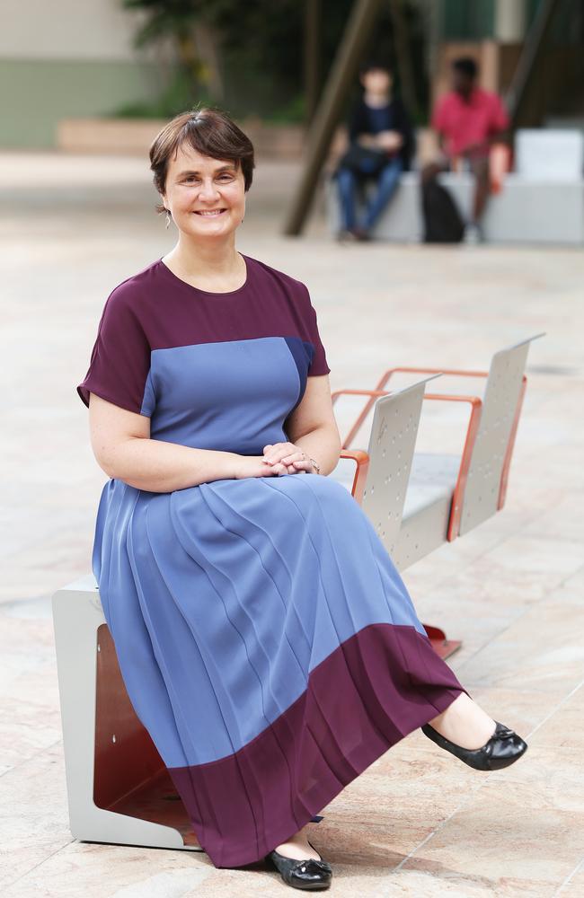 Professor Carolyn Evans at Griffith University in 2019. Picture: Claudia Baxter