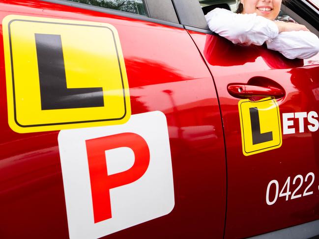 Isabella Sampson, 16, with driving instructor Michelle Robinson of Lets Drive S.A, learning to drive in the streets of Ethelton, Port Adelaide, Saturday, January 28, 2023. The Advertiser/ Morgan Sette