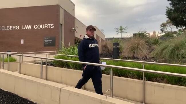 James Connors exits Heidelberg Magistrates Court on Wednesday, May 11  2022