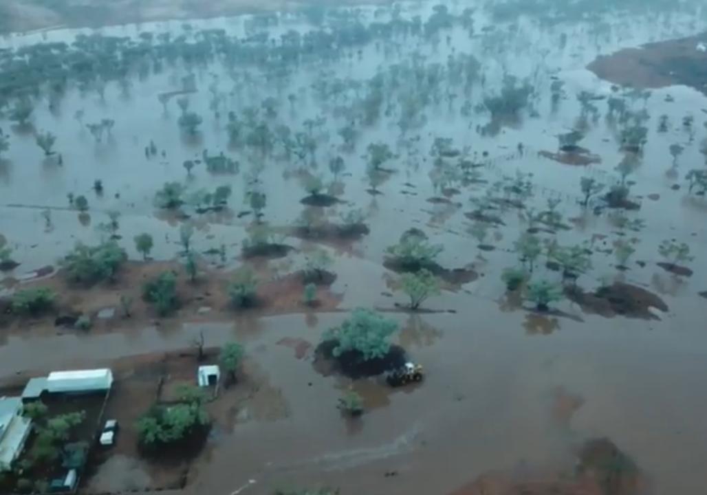 Remote Queensland Farm Cut Off by Floodwater