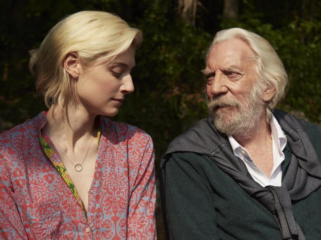 The Burnt Orange Heresy, starring Elizabeth Debicki and Donald Sutherland. Picture: Supplied