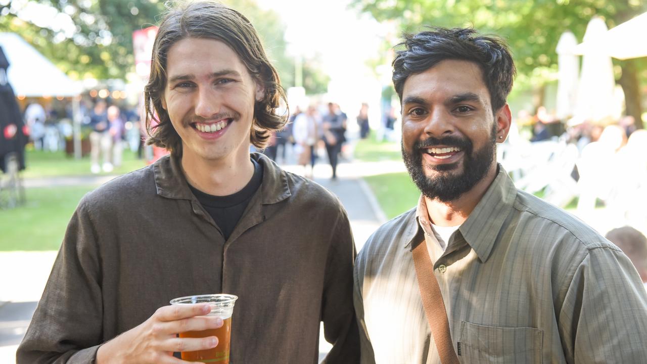 Aidan Keogh and Rashique Hussain at City Park on Day 1 of Launceston's Festivale. Picture: Alex Treacy