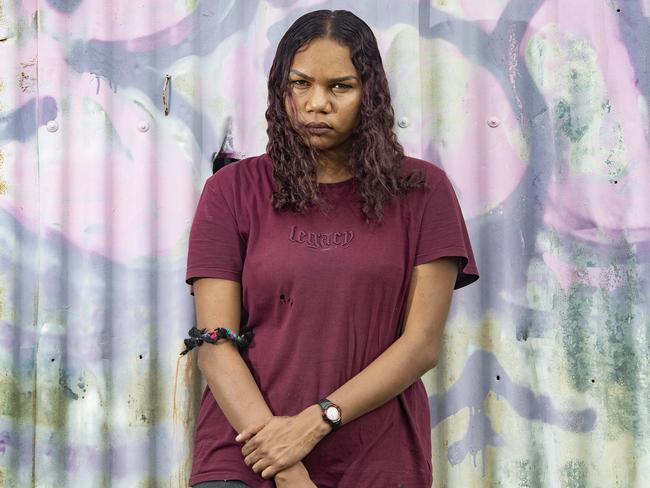 Ruby, 21, in far north Queensland. Terrified of seeing her father, Ruby – then 17 – testified from a vulnerable witness box. Picture: Brian Cassey