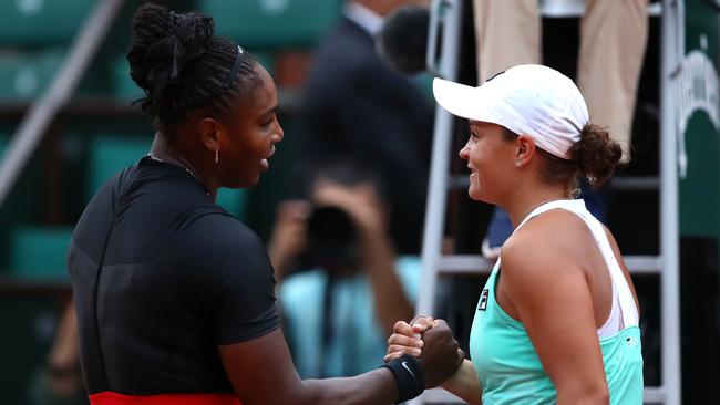 Serena Williams has been a big admirer of Ash Barty and urged her to return to tennis. Picture: Cameron Spencer/Getty Images