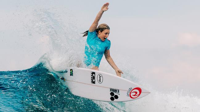 Australian professional surfer Nikki Van Dijk is an ambassador for Bickford’s new plant milks. Picture Supplied.