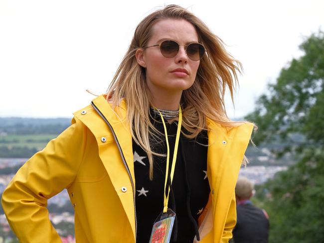 Margot Robbie at Glastonbury last week. Picture: Getty Images