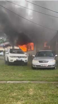 Shock footage shows Heckenberg house go up in flames