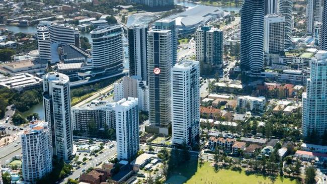 Artist impressions of the proposed Infinity tower, planned for a site in Broadbeach.
