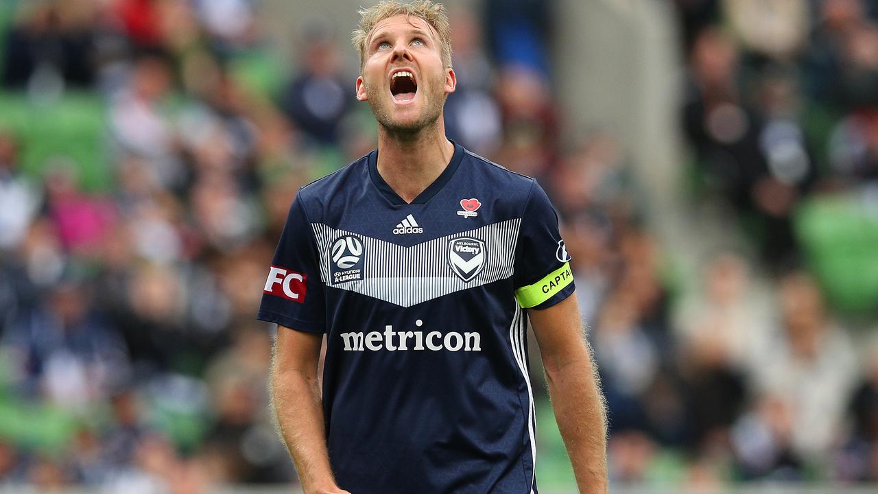 Ola Toivonen rescued Melbourne Victory from embarrassment with a second half goal. Picture: Getty Images