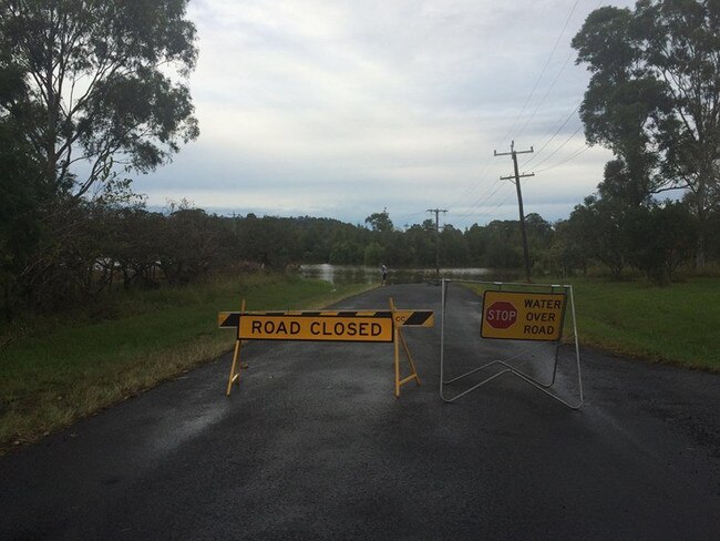 Roads are closed and the only way to North Lismore is via Dunoon Rd.