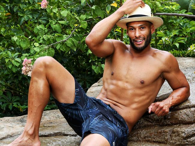 Josh Gibson goes shirtless on I'm A Celebrity ... Get Me Out Of Here. Picture: Channel 10