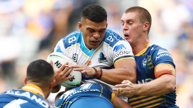 David Fifita drifted in and out of the game (Photo by Mark Metcalfe/Getty Images)