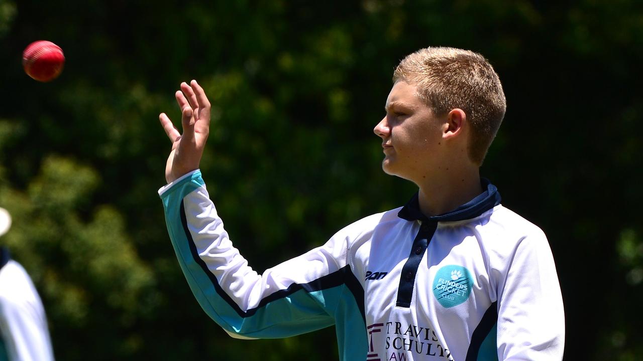 Young gun Thomas Cain in action for Matthew Flinders Anglican College.