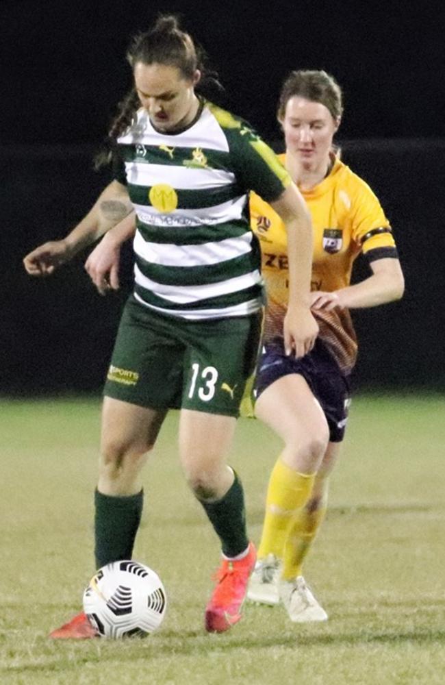 Western Pride striker Abbey Lloyd has dominated all season, netting 16 goals. Picture: Kerryn Hyett