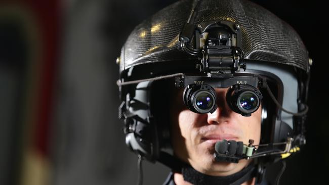 The night-vision goggles were destined for Katod, Russia, but DHL intercepted them at Heathrow Airport and returned them to Australia. Picture: Brendan Francis