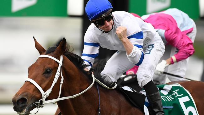 Jockey James McDonald guided Kolding to Queensland Guineas success last year.