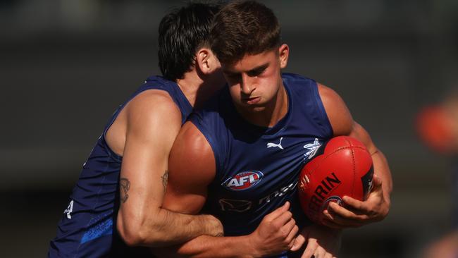 Harry Sheezel could go large against the Eagles. Picture: Daniel Pockett/Getty Images