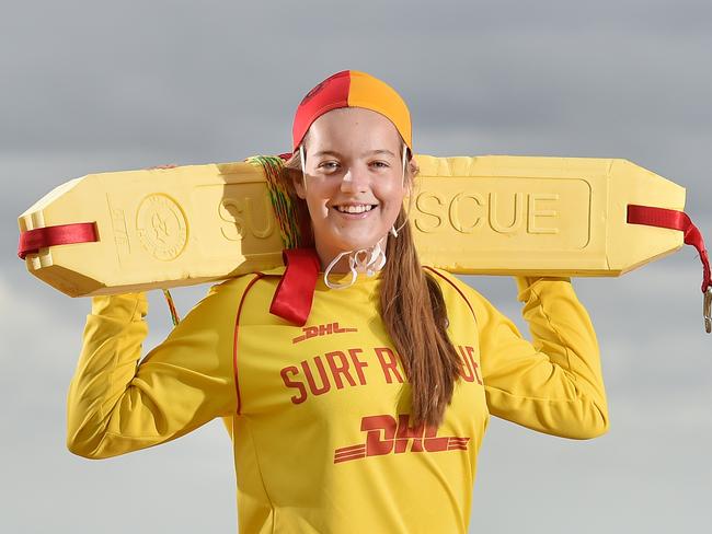 KILLCARE, AUSTRALIA - NOVEMBER 5: Jennifer Webb, 17, poses during a photo shoot on November 5, 2017 at Killcare Beach, Killcare, Australia. Jennifer received the Meritorious Award at the Surf Life Saving Australia Awards of Excellence for rescuing a drowning 22 year old man while she was on patrol at Killcare Beach on Easter Monday earlier this year. (Photo by Troy Snook/News Corp Australia)