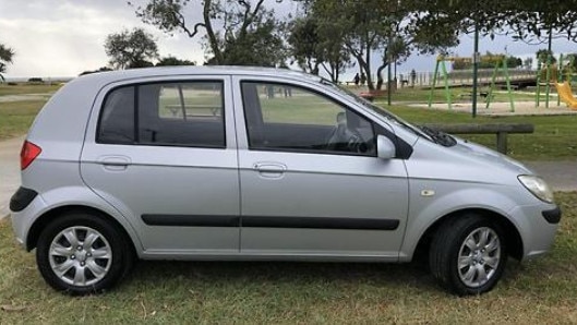 Colleen South's abandoned 2006 Hyundai Gets sedan Picture: SAPOL