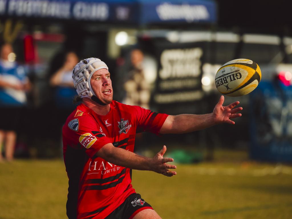 GCDRU major semi final between Colleges Knights and Nerang Bulls. Picture: Glenn Campbell