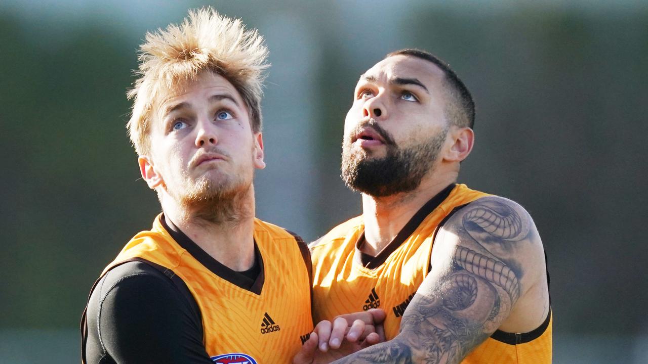 Hawthorn free agent Harry Morrison is poised to sign a new deal to remain in brown and gold. Picture: Michael Dodge / AAP