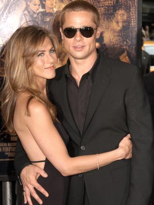 Brad Pitt and Jennifer Aniston. Picture: Barcroft Media/Splash News