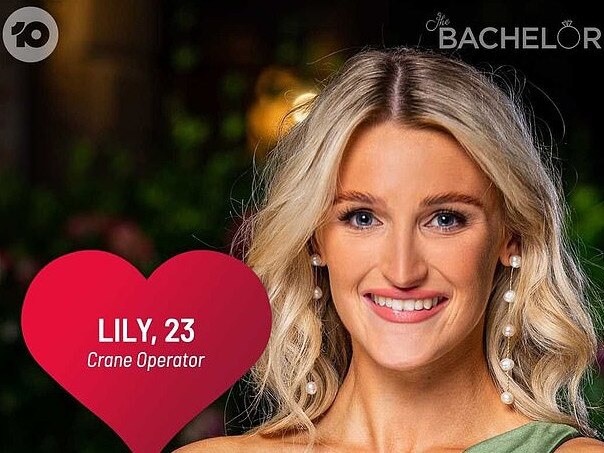 Bachelor contestant Lily. Picture: Channel 10