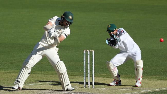 Travis Head of Australia bats during day two of the International Tour match between Australia A and Pakistan at Optus Stadium. Picture: Getty Images