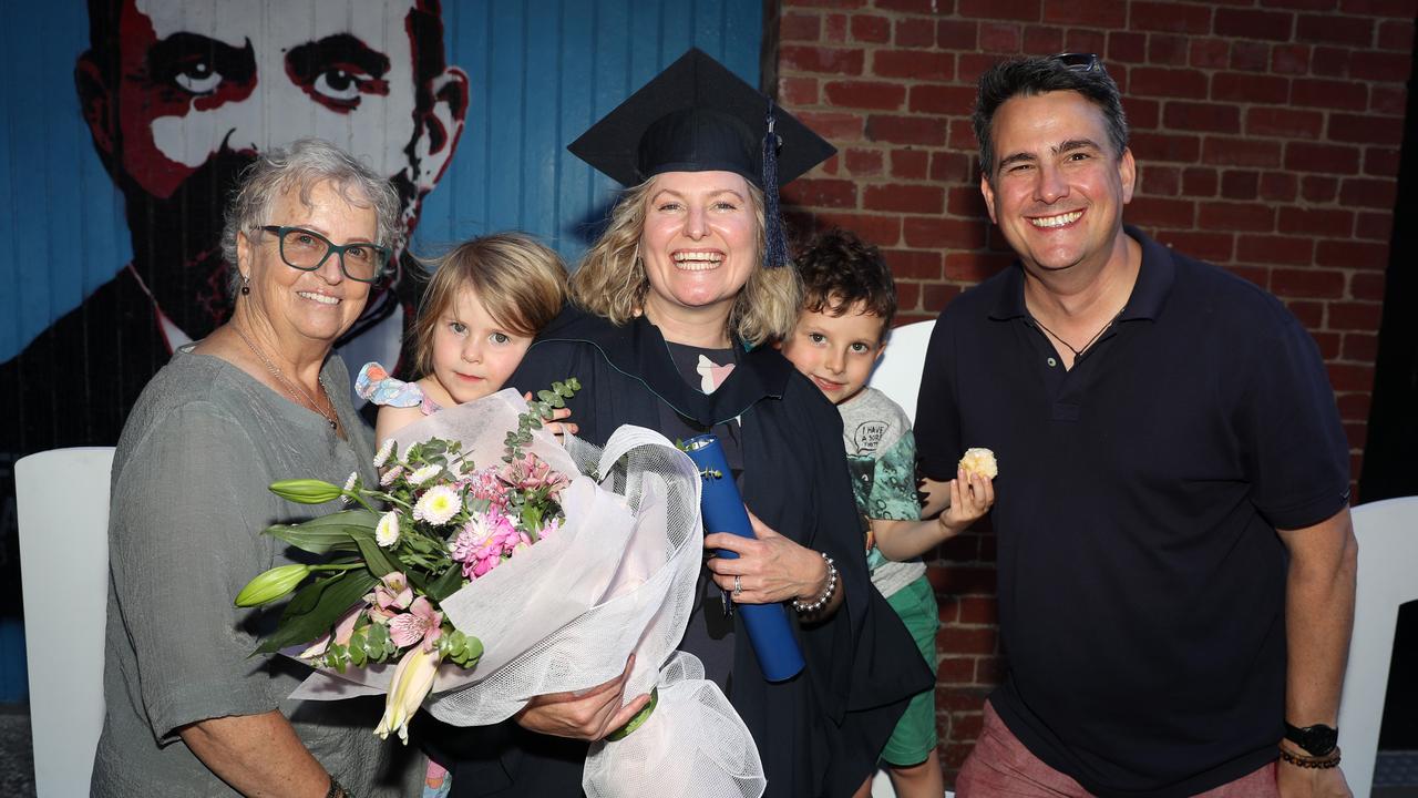 Bev Howe, Emily, graduate Amy Leach, Jack, and Daniel Leach. Picture: Alan Barber