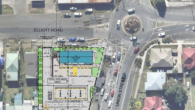 A development application has been lodged with Lismore City Council to knock down Skimmos in South Lismore to build a new service station.