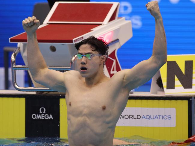 China’s Qin Haiyang will be one of Peaty’s biggest challengers at the Olympics. Picture: Adam Pretty/Getty Images