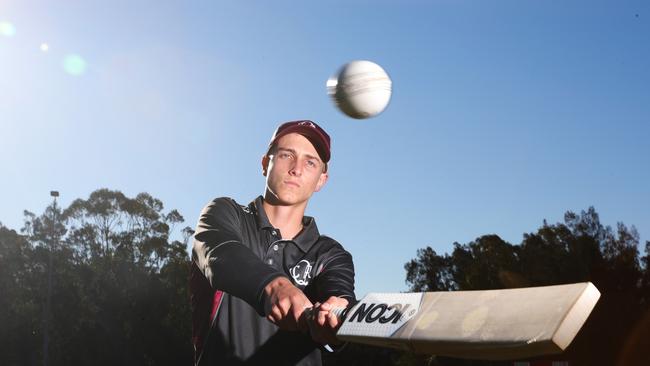 Jack Sinfield shone with bat and ball for TSS. Picture Glenn Hampson