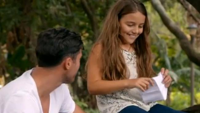 Snezana has involved her daughter Eve in the reality TV show, getting the 10-year-old to quiz the Bachelor Sam Wood.