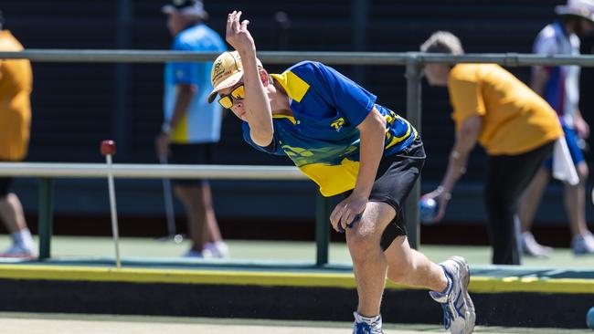 Jake Rynne as Toowoomba City Bowls Club host an Open Fours carnival, Sunday, October 4, 2020. Picture: Kevin Farmer