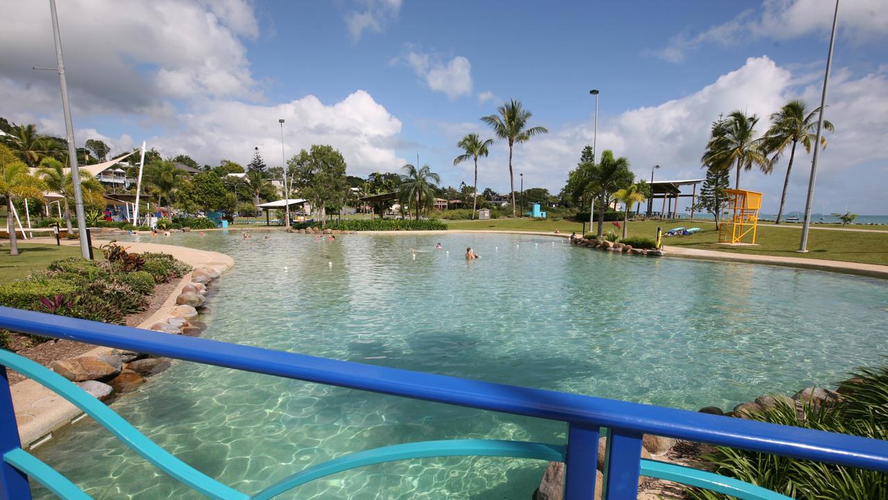 Two people have died after being pulled from the lagoon in Airlie Breach. Picture: Lee Constable