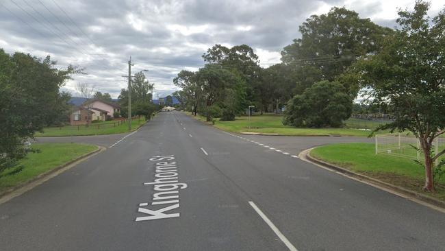 The intersection where the man was shot in Nowra.