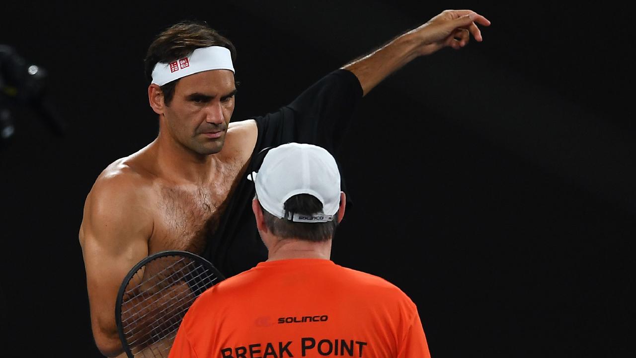 Switzerland's Roger Federer is looking fit.