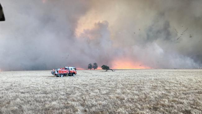 The Green Valley fire raged for four weeks across 80kms from Jingellic. Picture: Rodney O'Keeffe