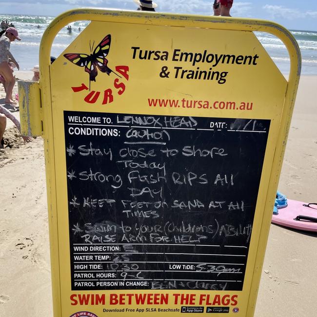 Seven Mile Beach at Lennox Head on Thursday morning. Picture: Rae Wilson