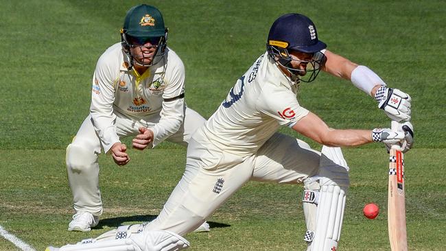 Chris Woakes helped England drag the game into the third session of day five.