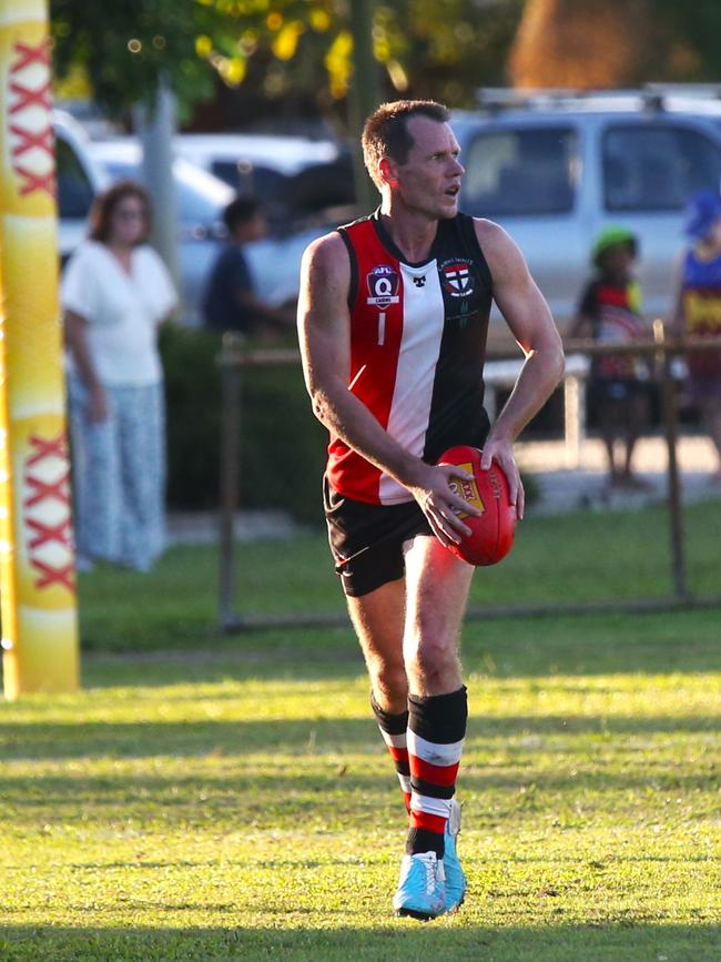 Pictured: Saints coach Wes Glass. Cairns City Lions v Cairns Saints at Griffiths Park. AFL Cairns 2024. Photo: Gyan-Reece Rocha