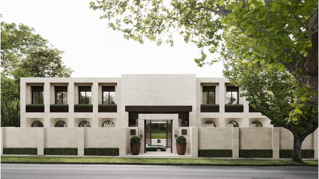 The 'Ghost Mansion' in Toorak owned by Ed Craven. Picture: Supplied