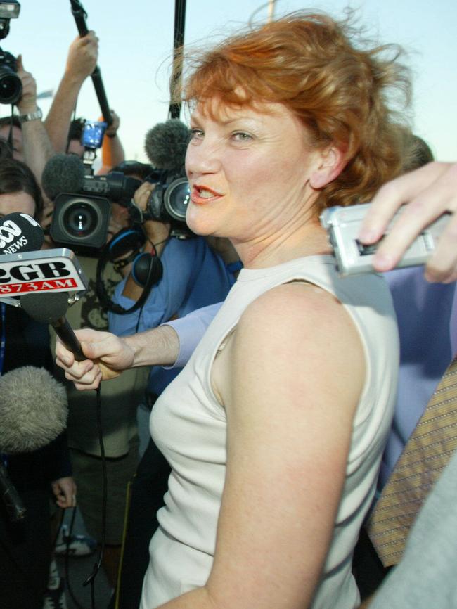 One Nation founder Pauline Hanson was jailed on fraud charges in 2003. Pic: Patrick Hamilton.