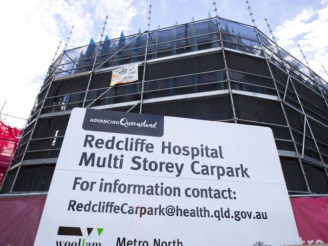 Redcliffe Hospital carpark development.   Friday, May 22, 2020. Picture: Renae Droop