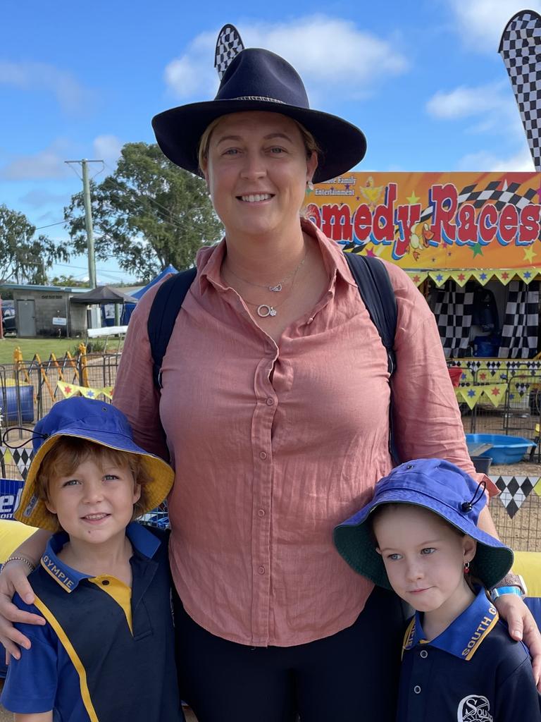 L-R: Zayn, Sarah and Melody at the Gympie Show 2025.